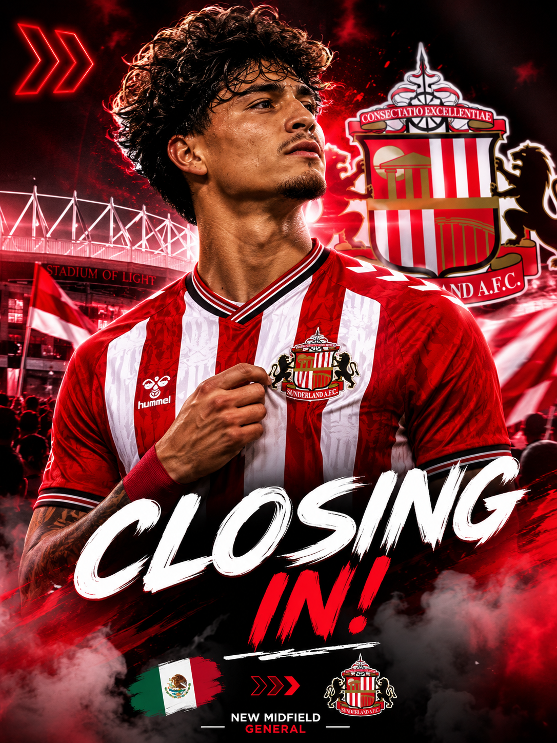 Read more about the article Sunderland Closing In on Exciting Mexican Midfield Star as Deal Nears Completion